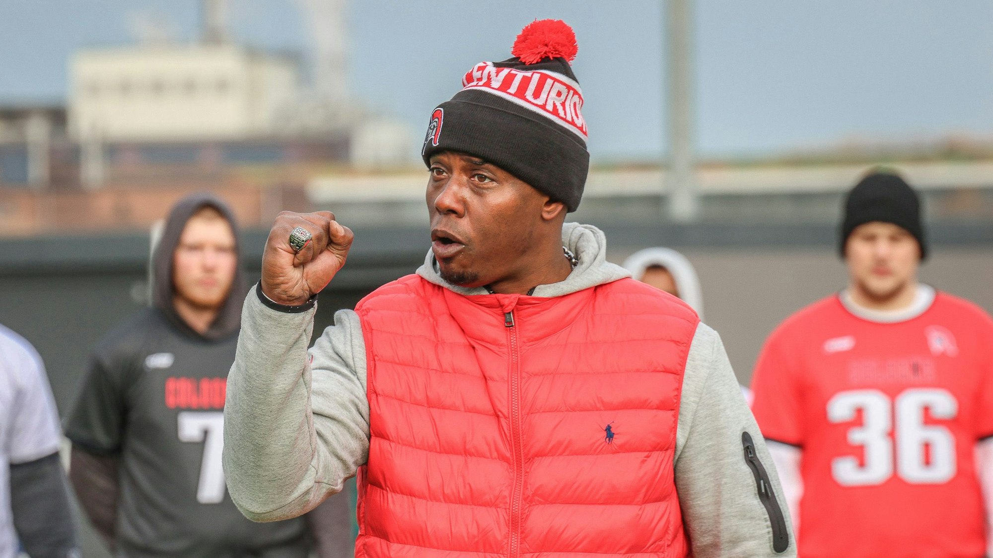 Kahlil Carter beim TryOut der Cologne Centurions