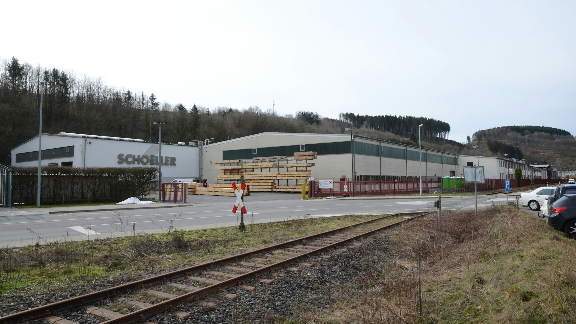 Eine der Hallen des Hellenthaler Schoeller-Werks.