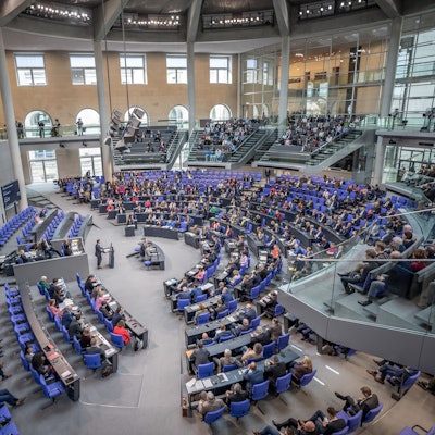 Blick in den Bundestag.