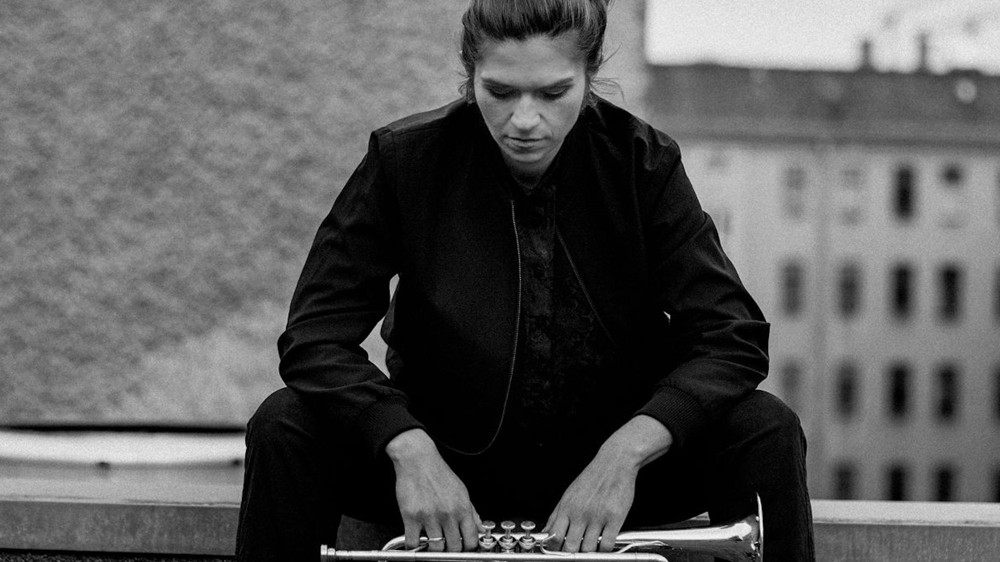 Die Trompeterin Rike Huy.