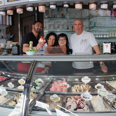 Das Team vom Panciera (v.l.): Filipe Abrantes, Cidalia Costa(Geschäftsführerin), Walter Panciera (Inhaber) und Adelaide Margues.