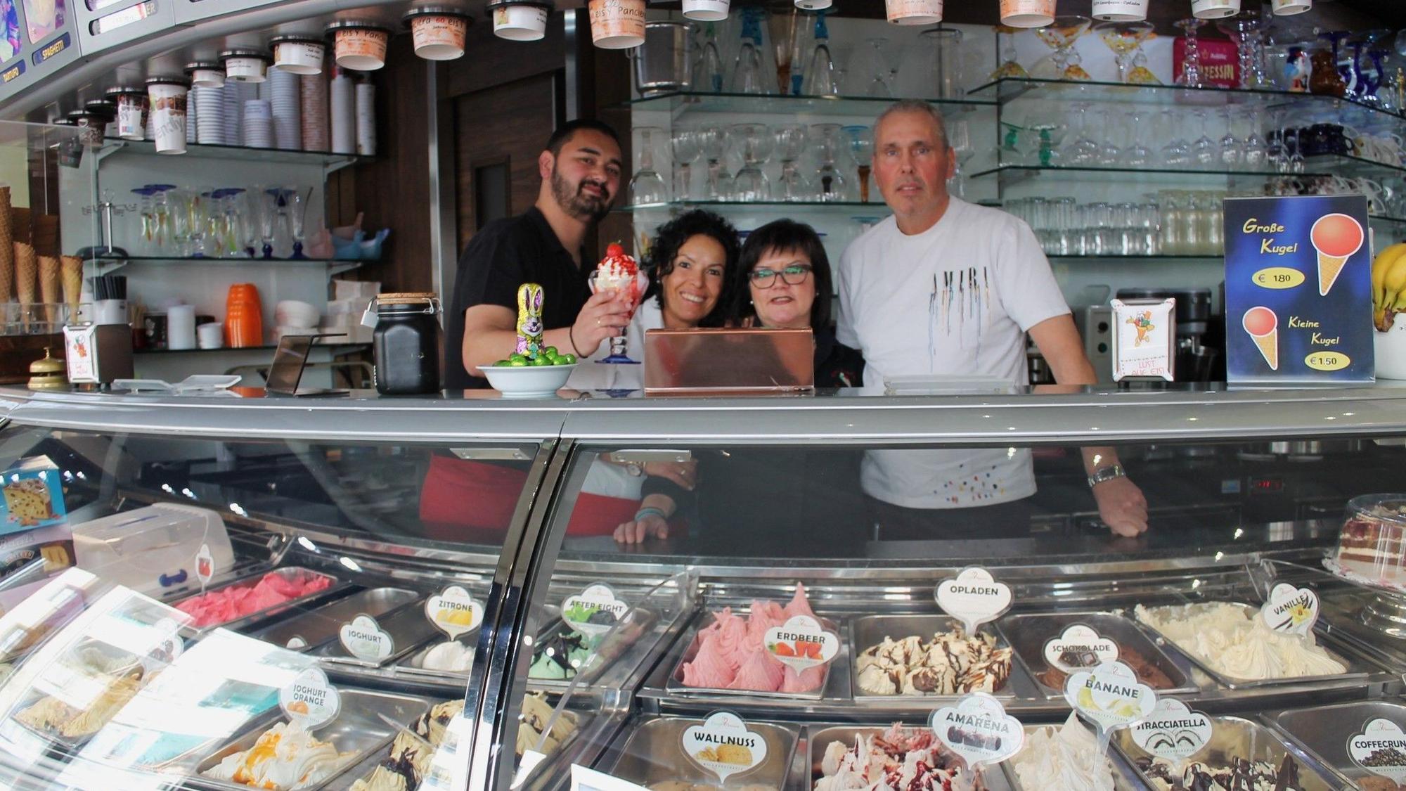 Das Team vom Panciera (v.l.): Filipe Abrantes, Cidalia Costa(Geschäftsführerin), Walter Panciera (Inhaber) und Adelaide Margues.