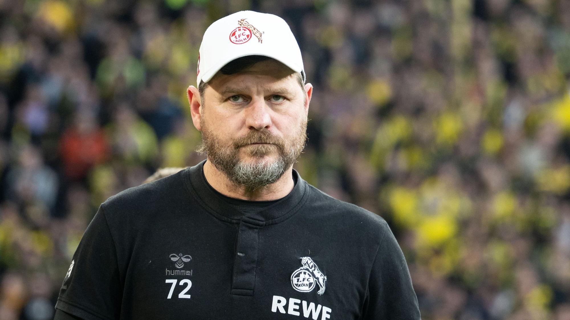 Steffen Baumgart verlor am Samstagabend mit dem 1. FC Köln 1:6 bei Borussia Dortmund.