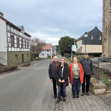 Die Ratsmitglieder (V.l.n.r): Hans Reiff, Stephanie Sistig, Daniela Züll und Dr. Guido Huppertz
