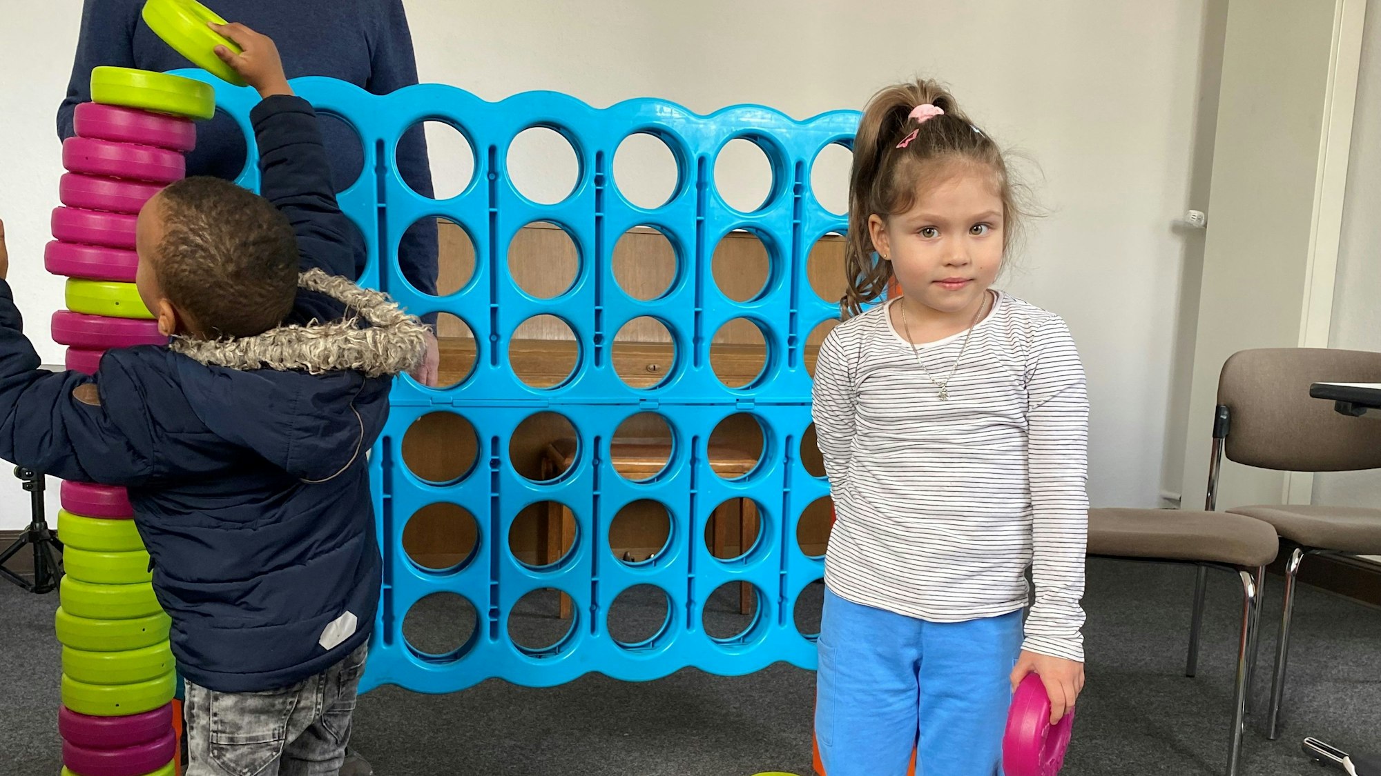 Kleines Mädchen beim Migrationstag in Leichlingen