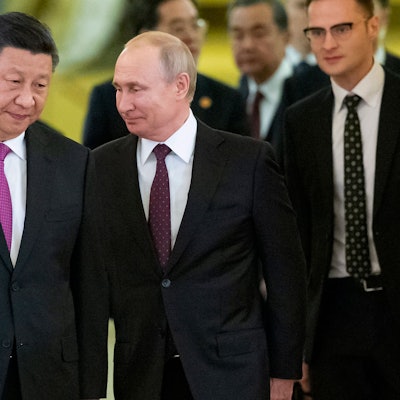 Chinas Präsident Xi Jinping und Russlands Präsident Wladimir Putin bei einem Treffen im Juni 2019.