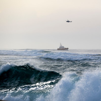Rettungskräfte vor der italienischen Küste