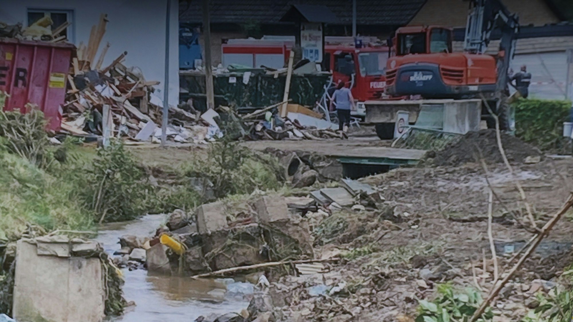 Flutschäden in Hennef-Lanzenbach.