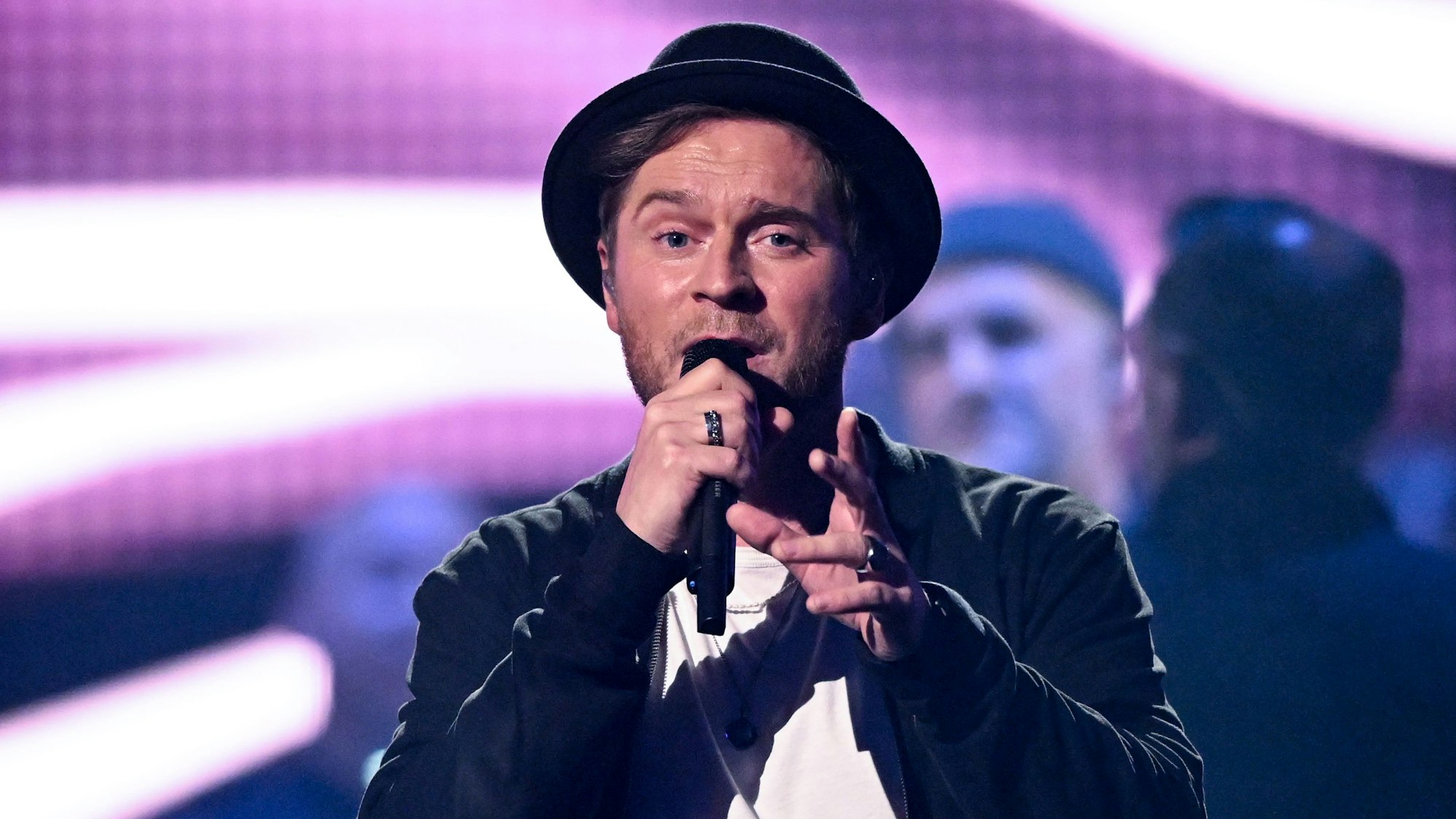 Der deutsche Pop-Sänger und Songwriter Johannes Oerding