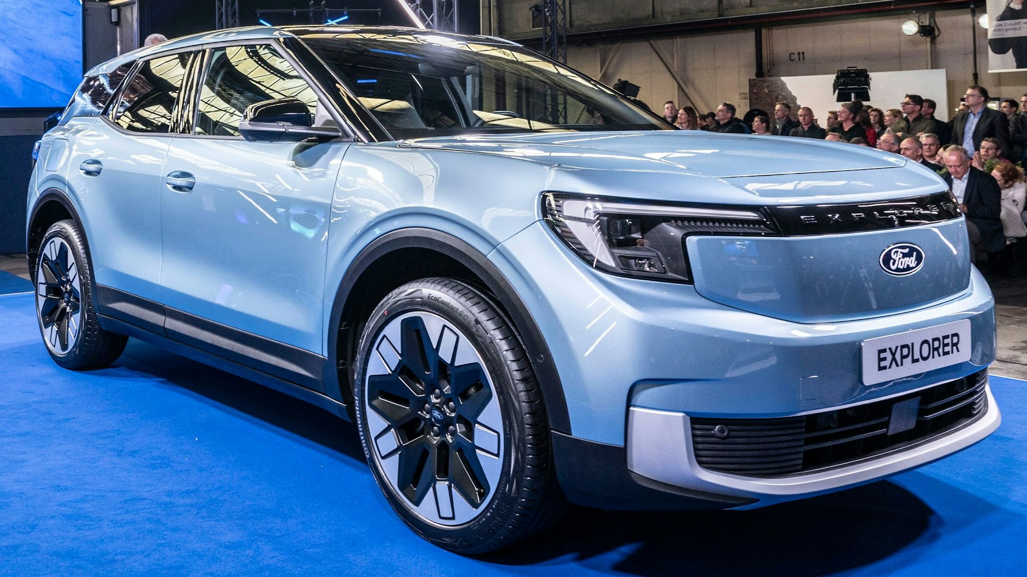 21.03.2023, Köln: Ford stellt das neue Elektro-Modell Explorer vor. Foto: Uwe Weiser