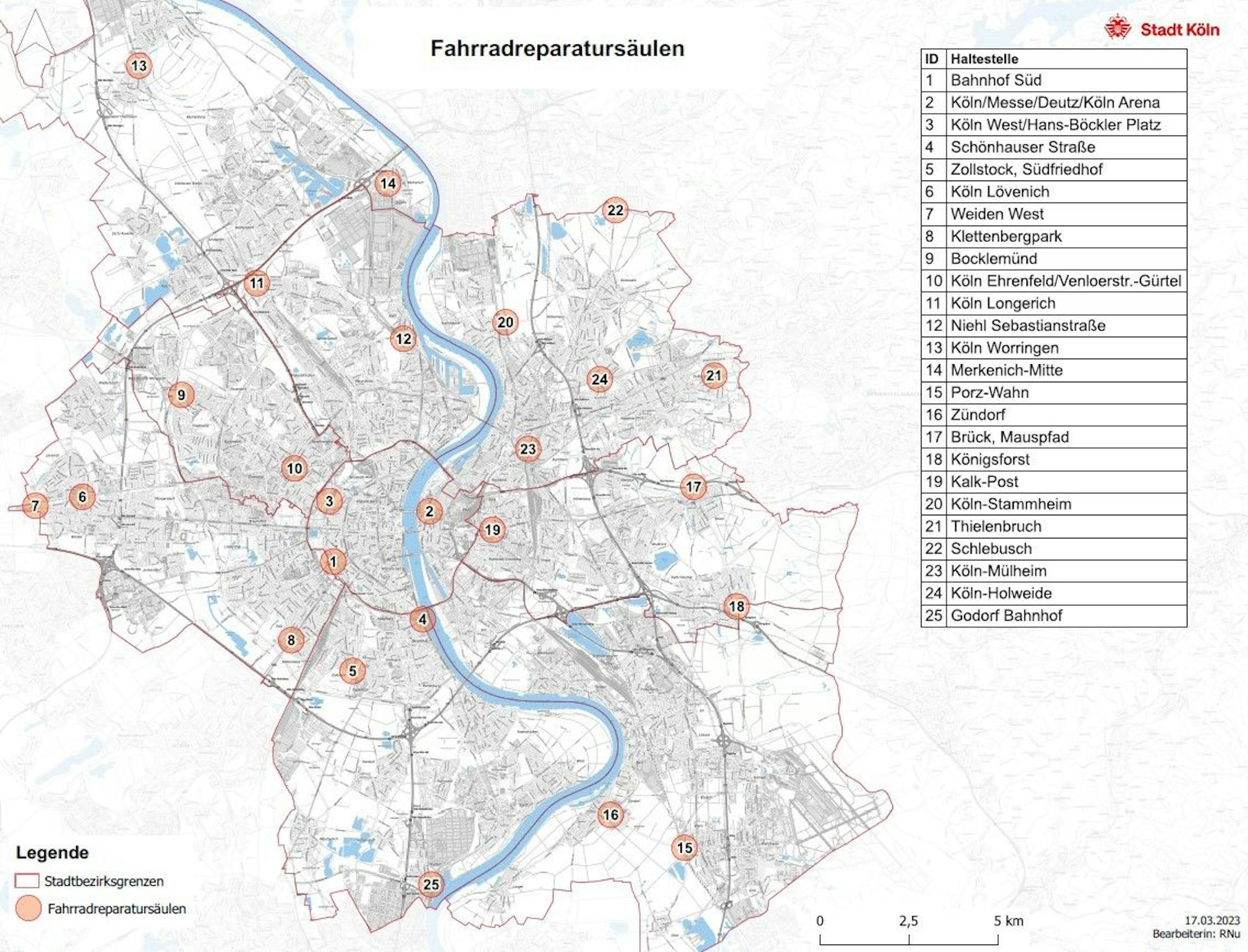 An diesen Orten in Köln sind Fahrradreparatursäulen geplant