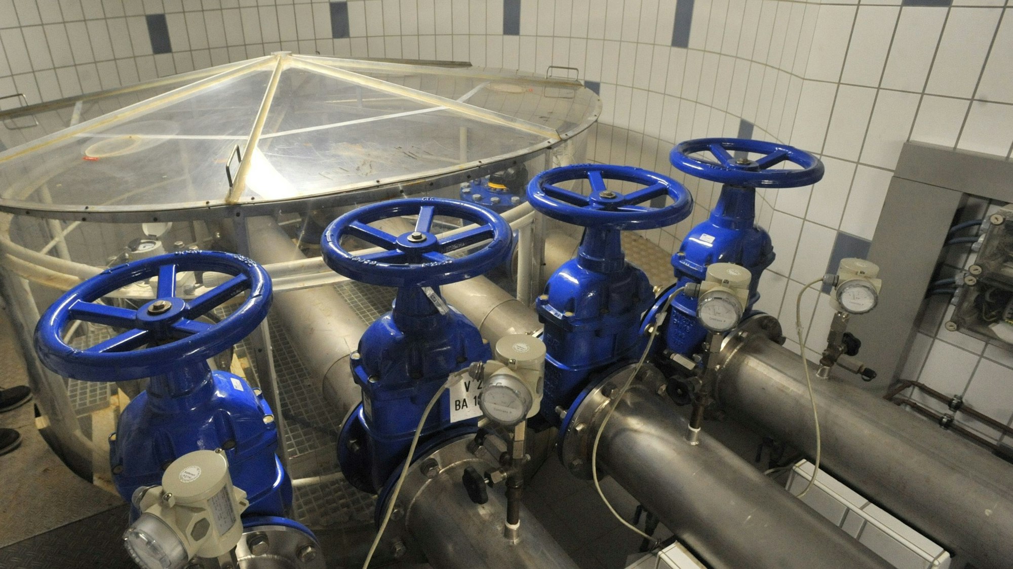 Das Brunnenhaus des EVL-Wasserwerks in Rheindorf (Archivbild).