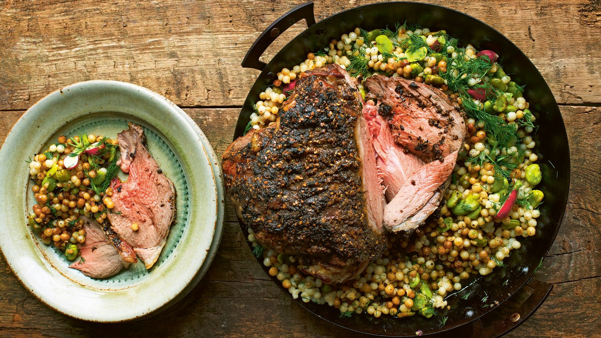 Roast Lamb Zatar aus dem Kochbuch: Nigel Slater „A Cook's Book“