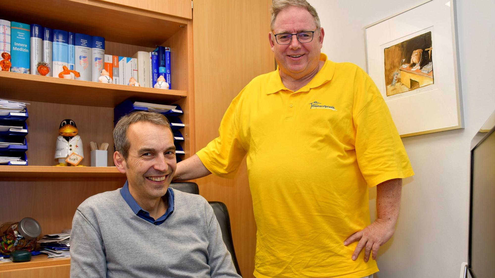 Neuer erster und zweiter Vorsitzender der Kassenärztlichen Vereinigung, Kreisstelle Euskirchen (v.r.): Frank Gummelt und Dr. Thomas Ackermann.