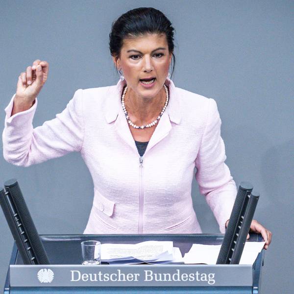 Sahra Wagenknecht (Die Linke) streitet mit ihrer Partei.