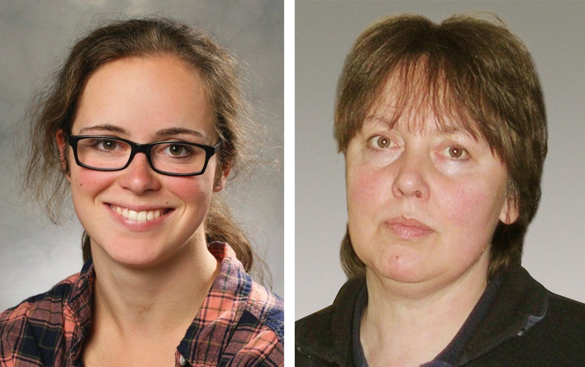 Die Porträts zeigen die verstorbene Miriam und ihre Mutter Mariat Scheidel