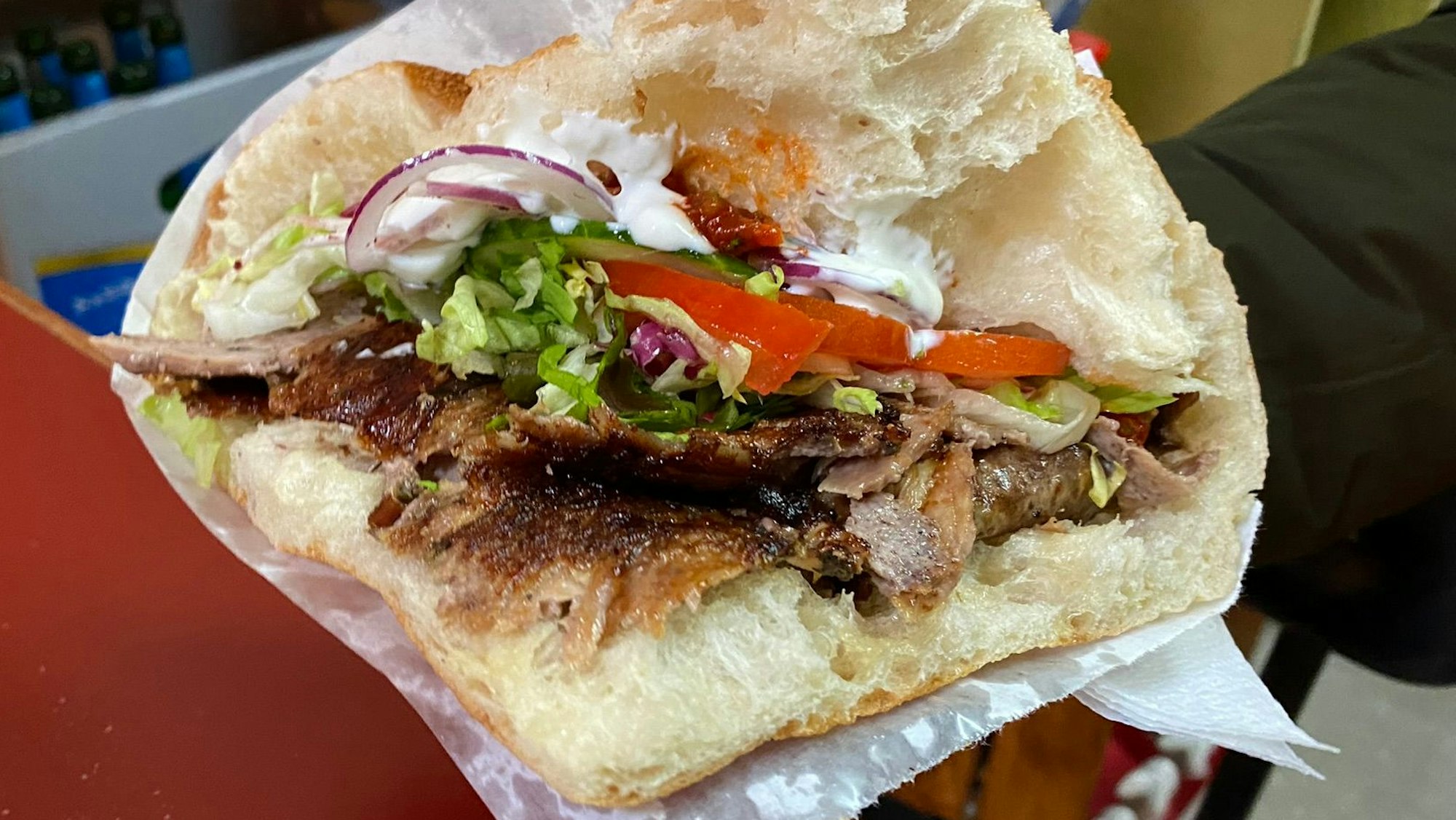 Ein Döner-Sandwich