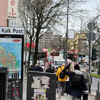 Die Haltestelle Kalk-Post