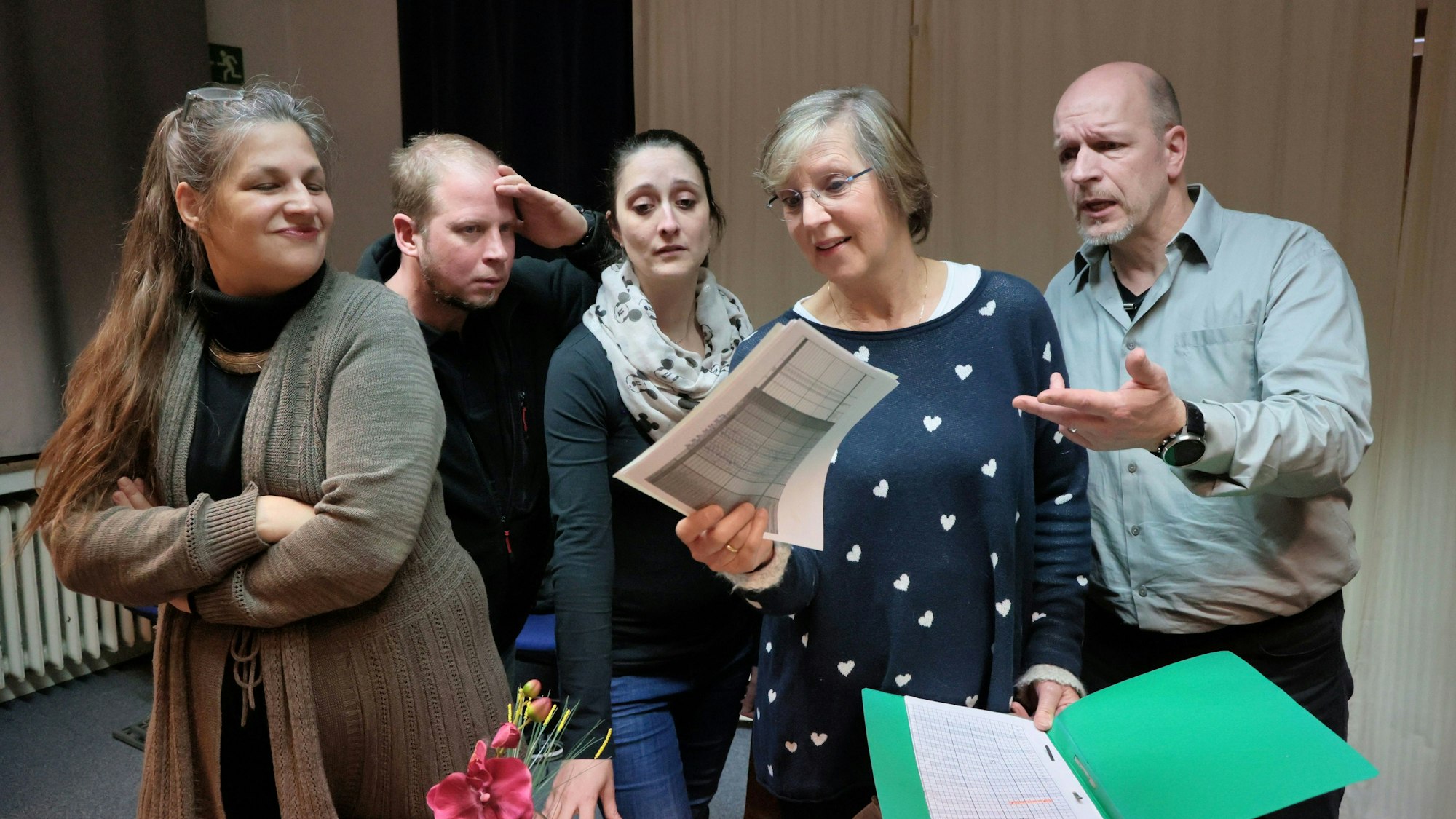 Schauspieler bei der Probe