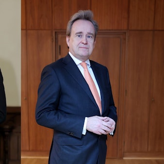 Das Bild zeigt die beiden CDU-Politiker Karl Alexander Mandl (links) und Bernd Petelkau.