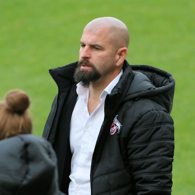 1. FC Köln vs. FC Carl Zeiss Jena, Fussball Frauen, 1. Bundesliga, Sascha Glass (1.FC Köln), Bild: Herbert Bucco, 17.10.2021