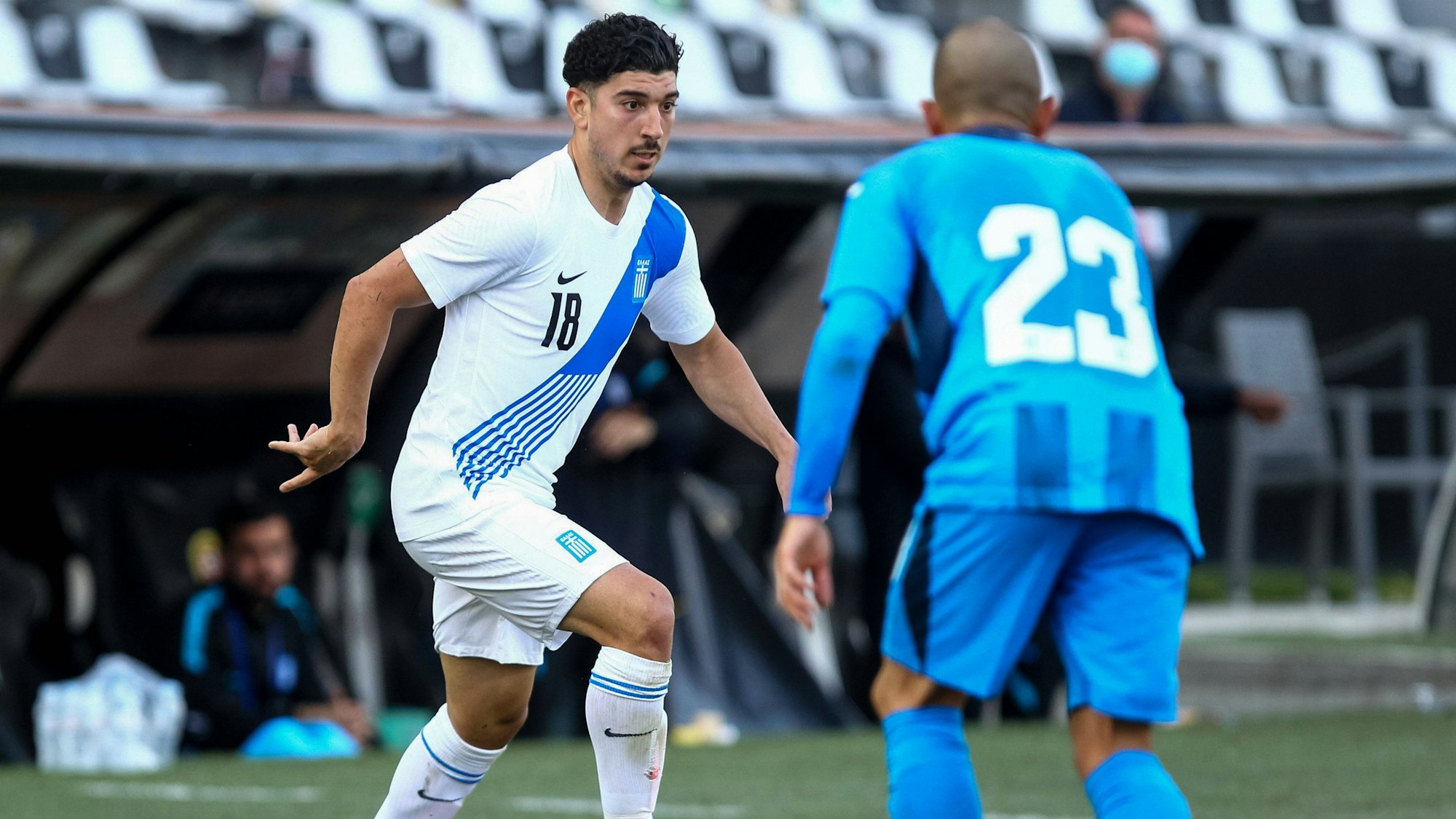 Dimitrios Limnios im Trikot der griechischen Nationalmannschaft.