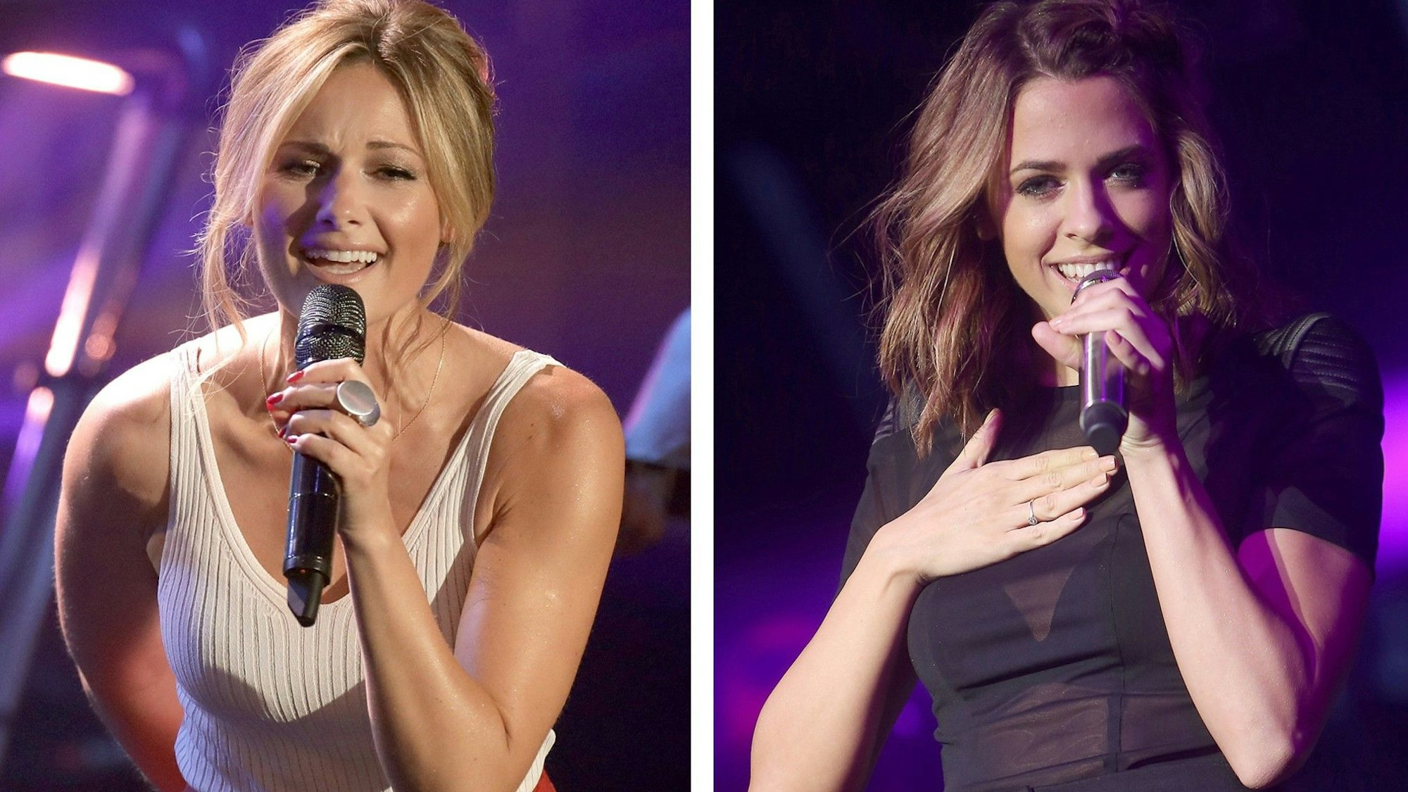 Bildcombo Helene Fischer und Vanessa Mai