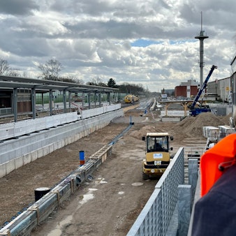 Baustellenbesichtigung am Bahnhof Leverkusen Mitte