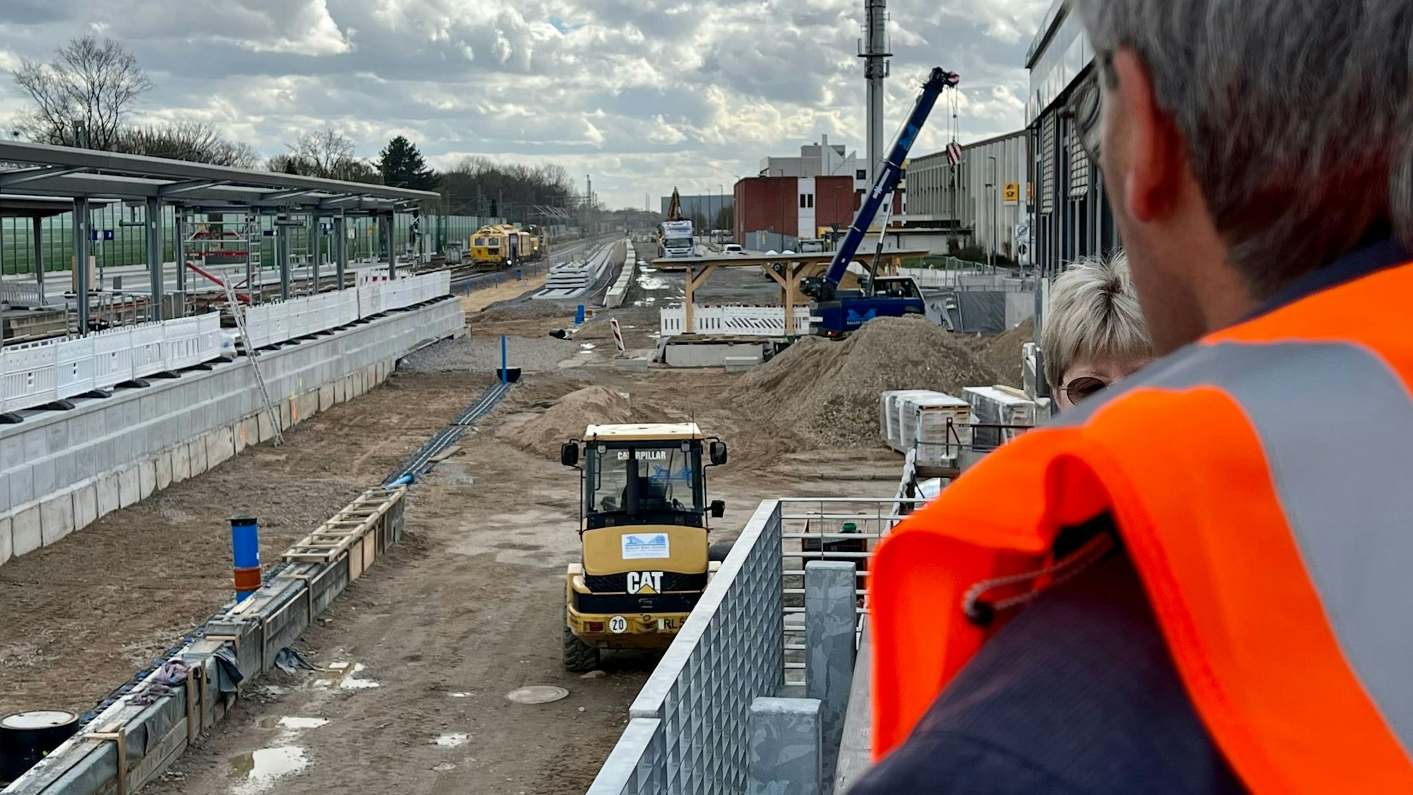 Baustellenbesichtigung am Bahnhof Leverkusen Mitte