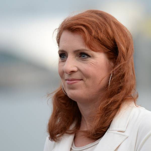 TV-Moderatorin Monica Lierhaus, aufgenommen 2014 in Hamburg am Rande des Sommerfestes des Olympia-Teams für die Sommerspiele in Brasilien 2016.