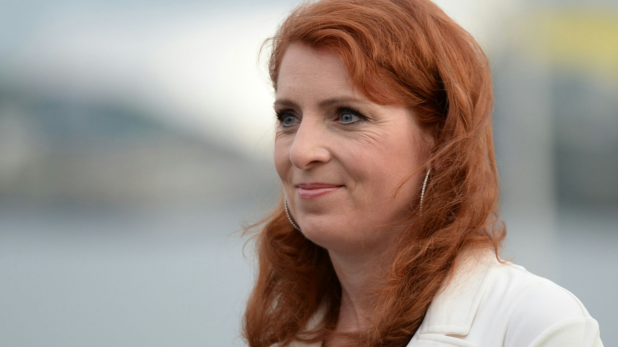 TV-Moderatorin Monica Lierhaus, aufgenommen 2014 in Hamburg am Rande des Sommerfestes des Olympia-Teams für die Sommerspiele in Brasilien 2016.