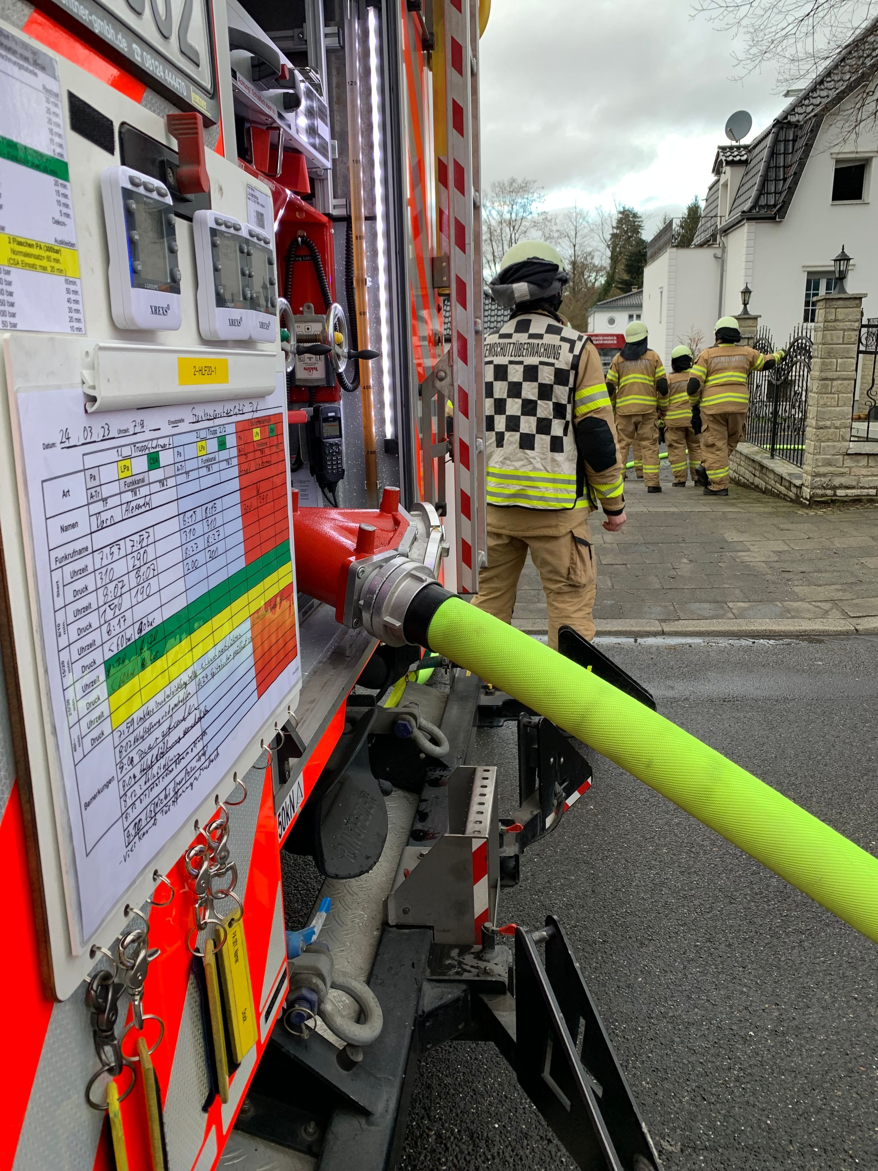 Die Feuerwehr Bergisch Gladbach im Einsatz.