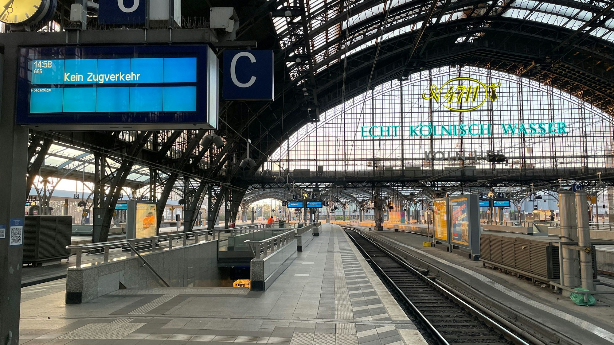 Gleise am Kölner Hauptbahnhof