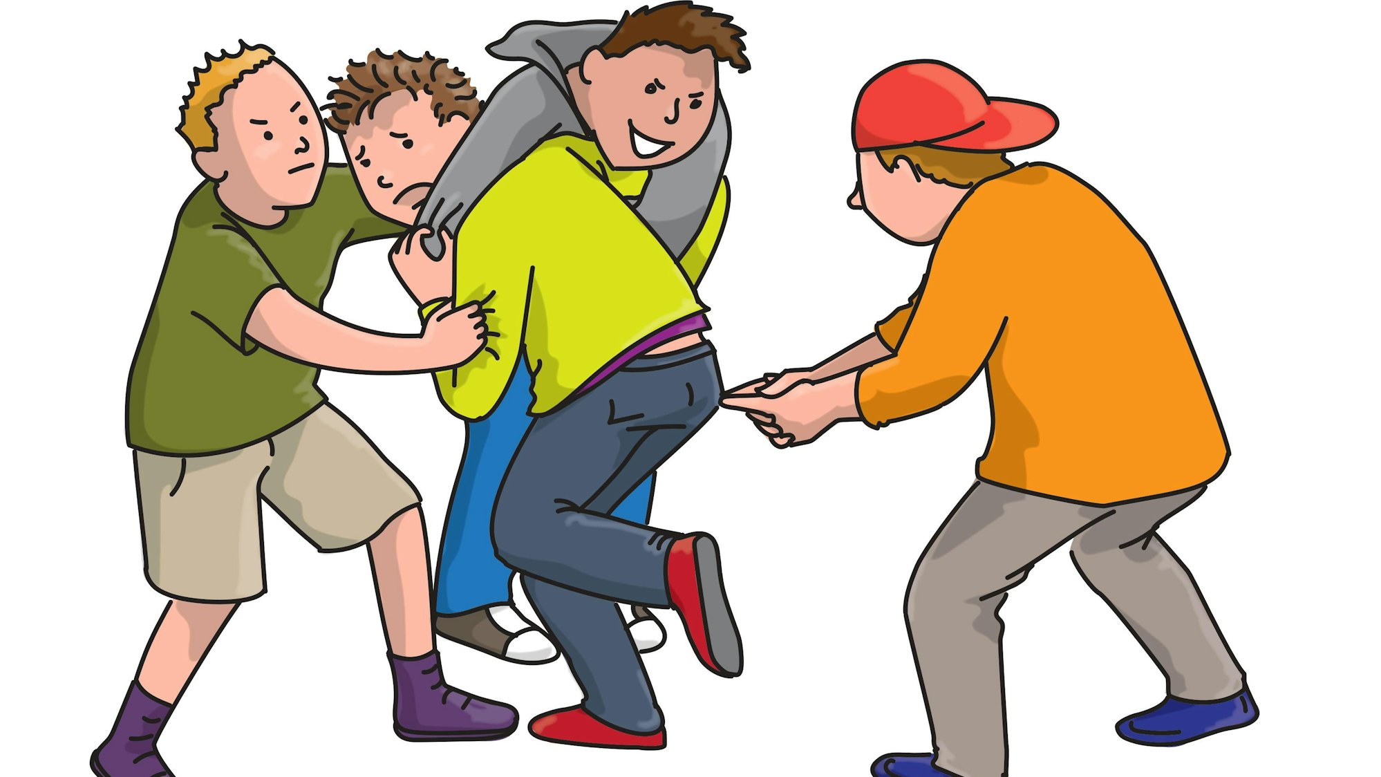 Illustration TikTok-Phänomen Arschbohrer an NRW-Schulen
Illustration: Zartbitter