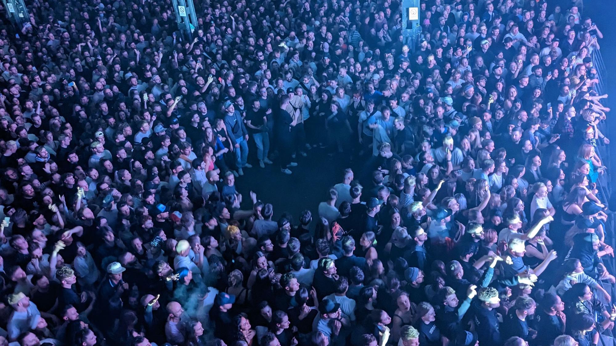 Moshpit im Publikum