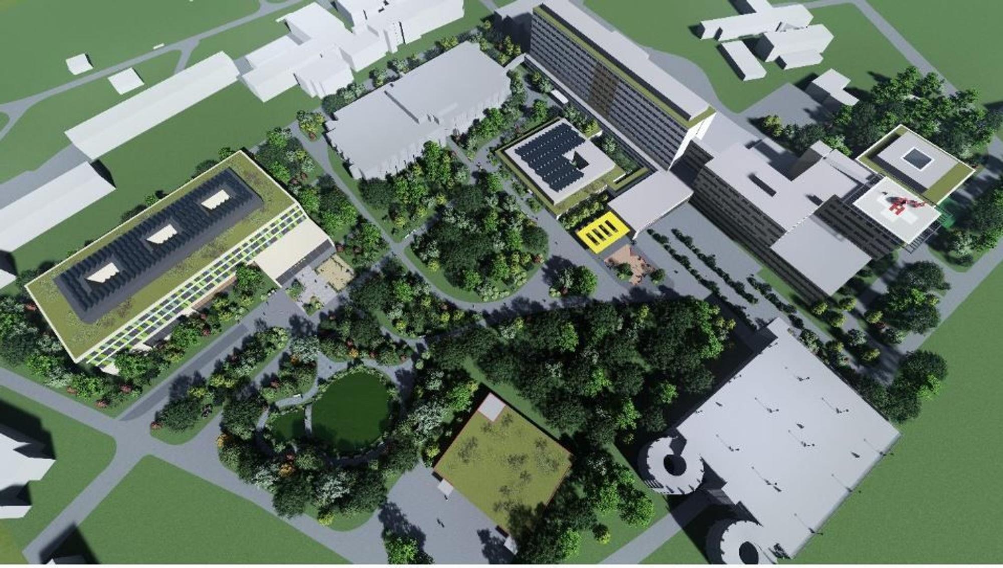 So könnte der neue Gesundheitscampus in Merheim aussehen.