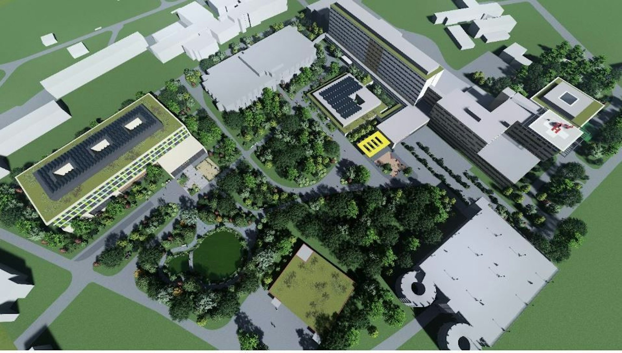 So könnte der neue Gesundheitscampus in Merheim aussehen.