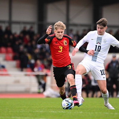 Jaka Cuber Potocnik im Trikot der slowenischen U19-Nationalmannschaft.
