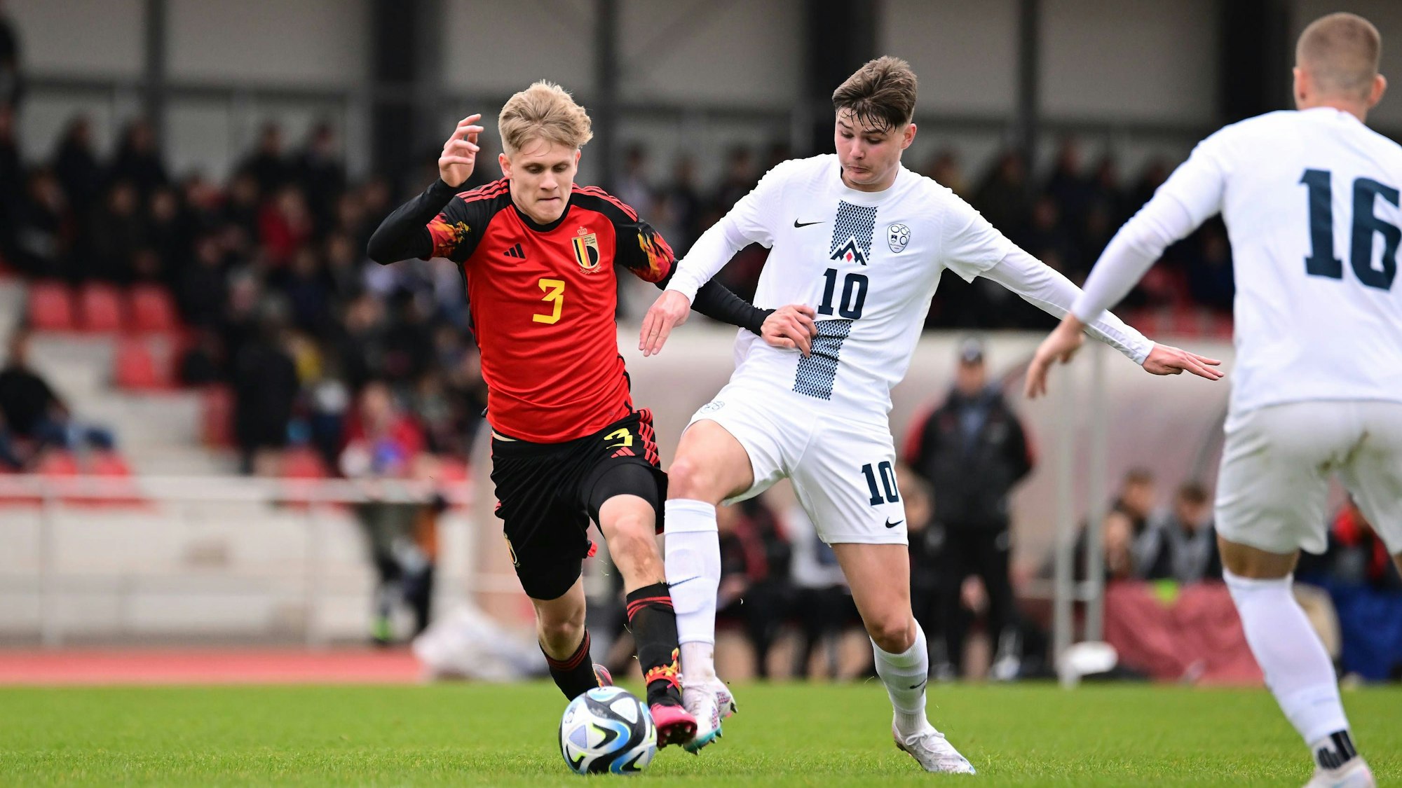 Jaka Cuber Potocnik im Trikot der slowenischen U19-Nationalmannschaft.