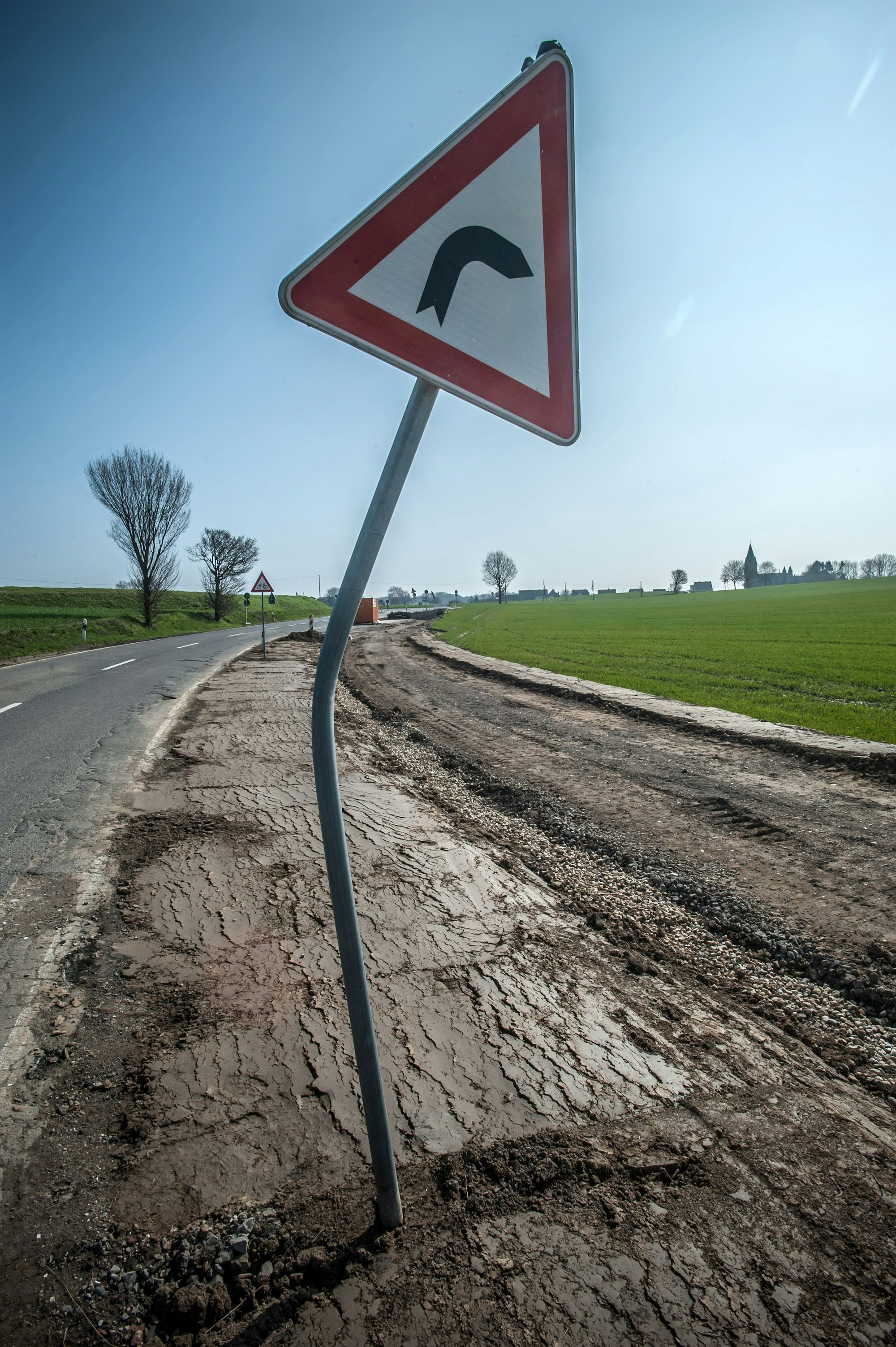 Solo Baustelle Radweg am Krummer Weg
