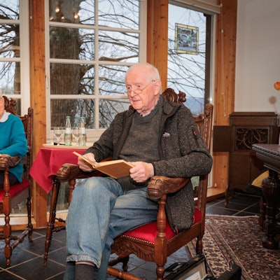 Durch den „Oovend op Niijestätter Platt“ leiteten Gerda Rippel und Horst Kowalski, die sonst zum Stadtgeburtstag in schönster Mundart die schmutzige Wäsche der Stadt waschen.
