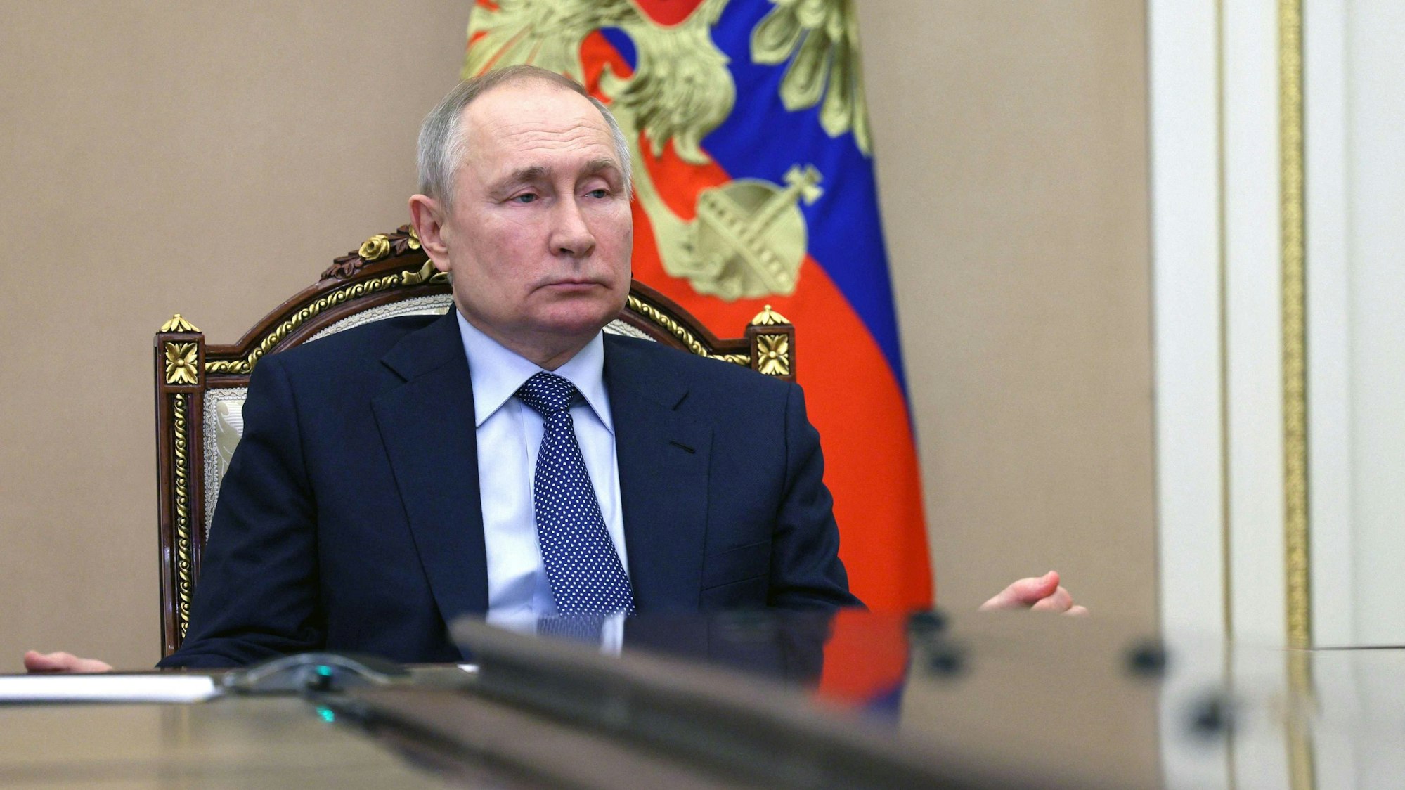 Wladimir Putin am Freitag im Kreml. Ein armenischer Regierungspolitiker hat den russischen Präsidenten nun vor einer Verhaftung gewarnt, sollte er in das Land reisen.