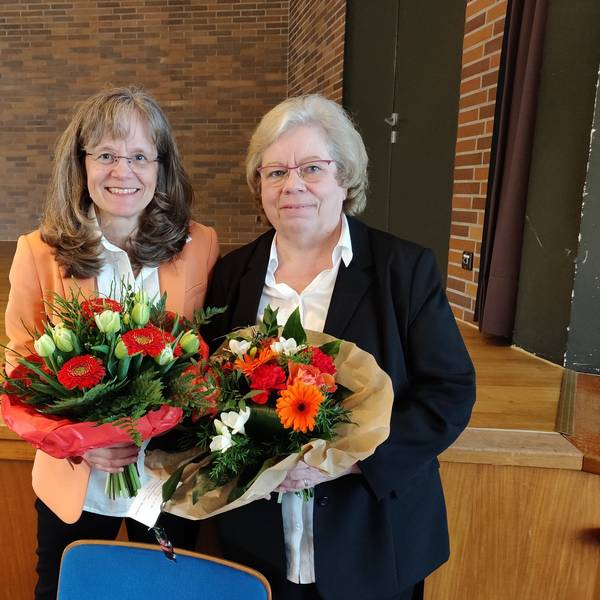 Kämmerinnen in Burscheid: Ulrike Detering (l.) und Helga Lagotzky