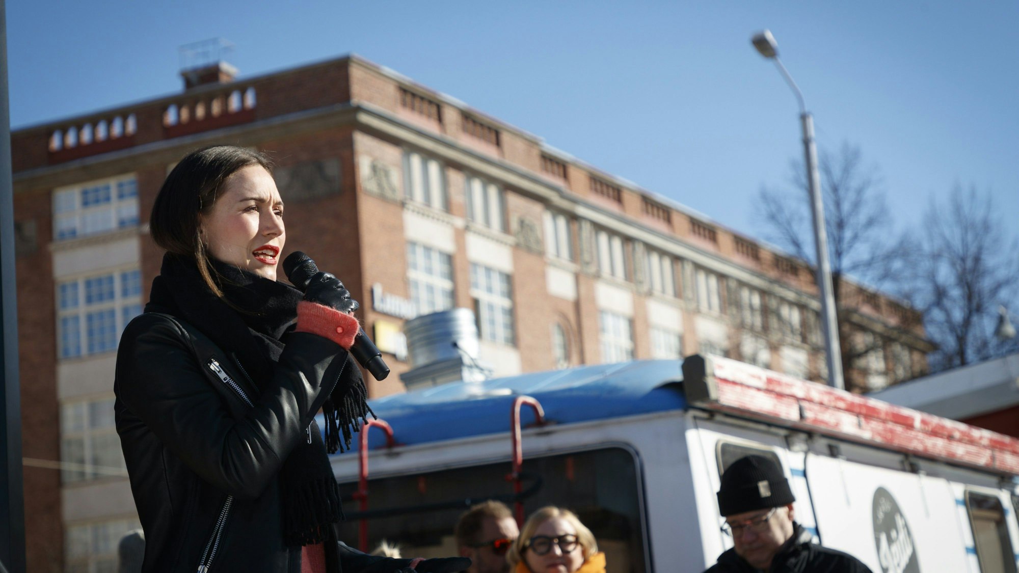 Sanna Marin, Ministerpräsidentin von Finnland und Vorsitzende der Sozialdemokratischen Partei SDP