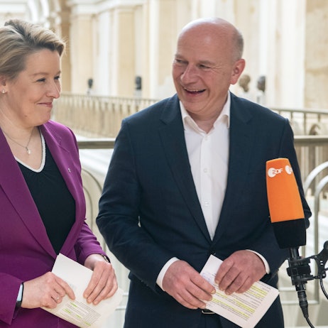 Franziska Giffey (SPD) und Kai Wegner (CDU)