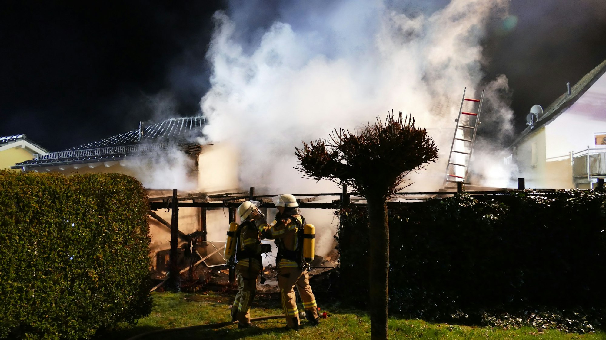 Haus in Wahlscheid durch Feuer zerstört