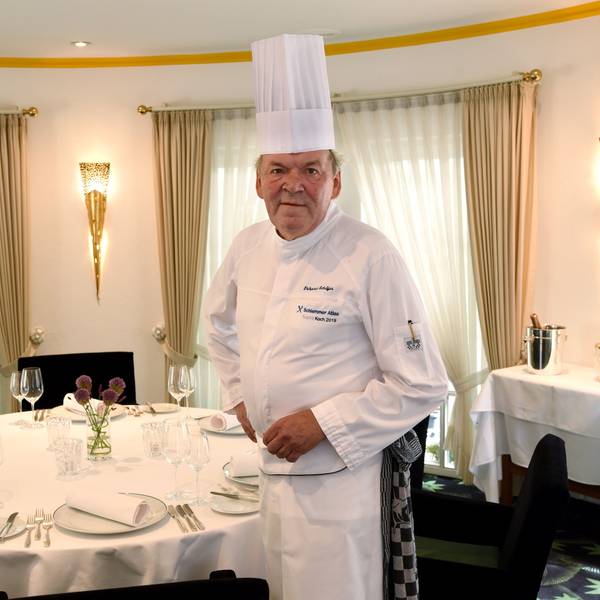Erhard Schäfer im Landhaus Kuckuck in Müngersdorf.