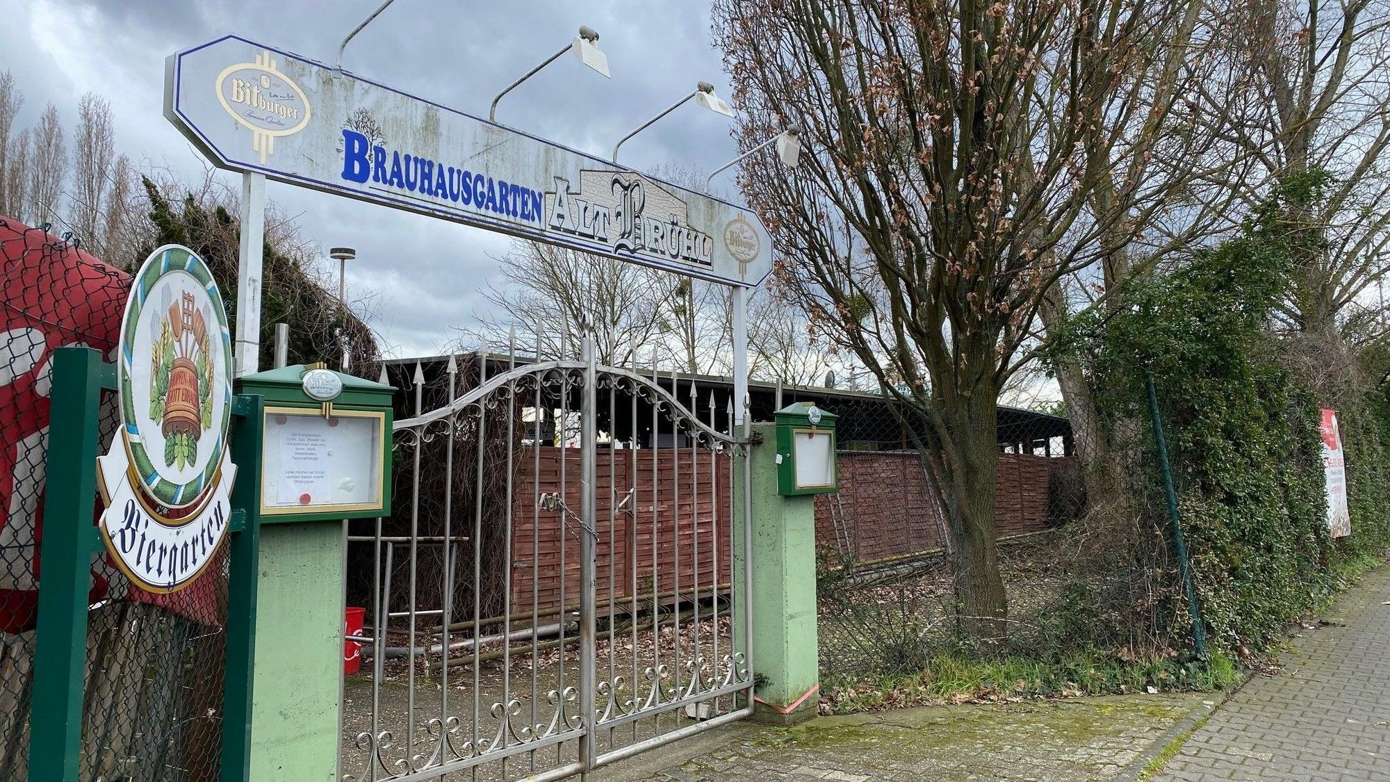 Eingangstor zum Brauhausgarten Alt-Brühl