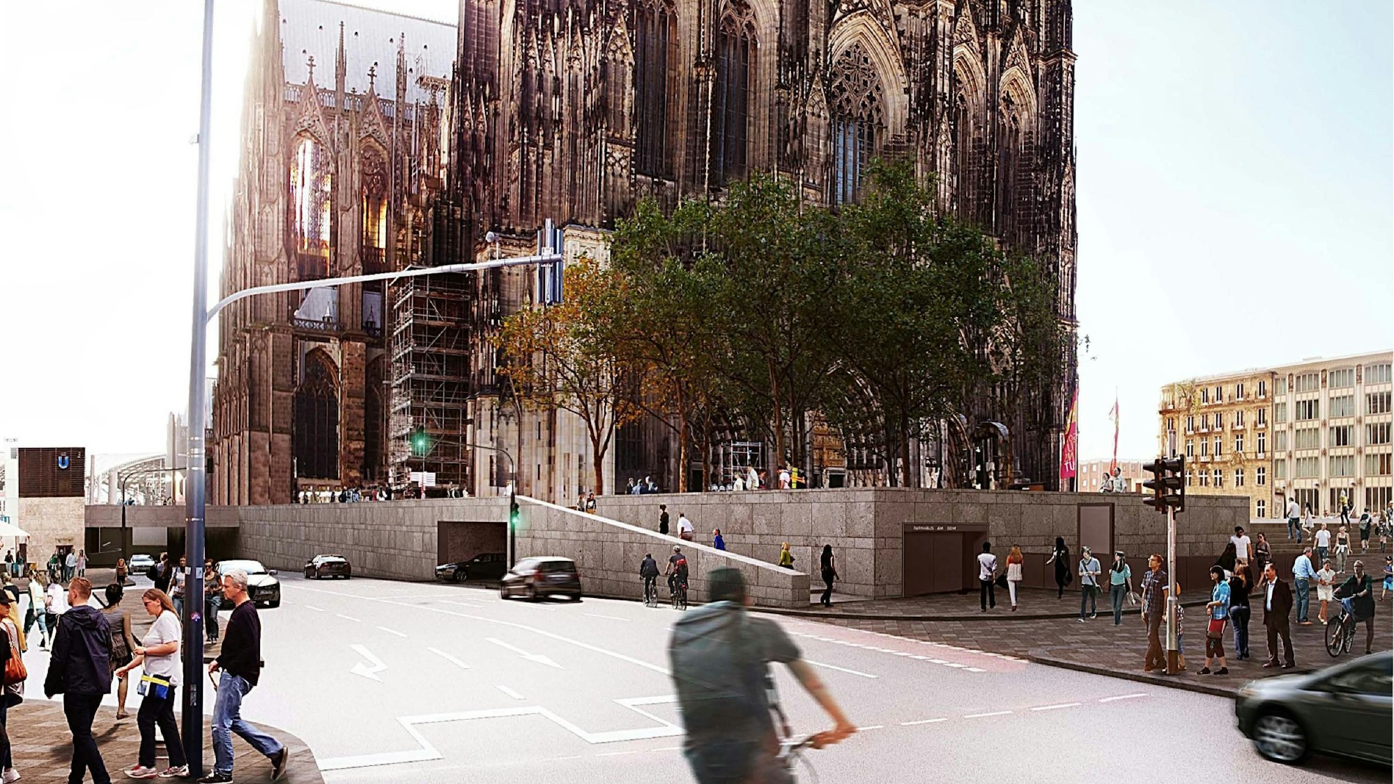 So soll der Domsockel nach der Neugestaltung aussehen.