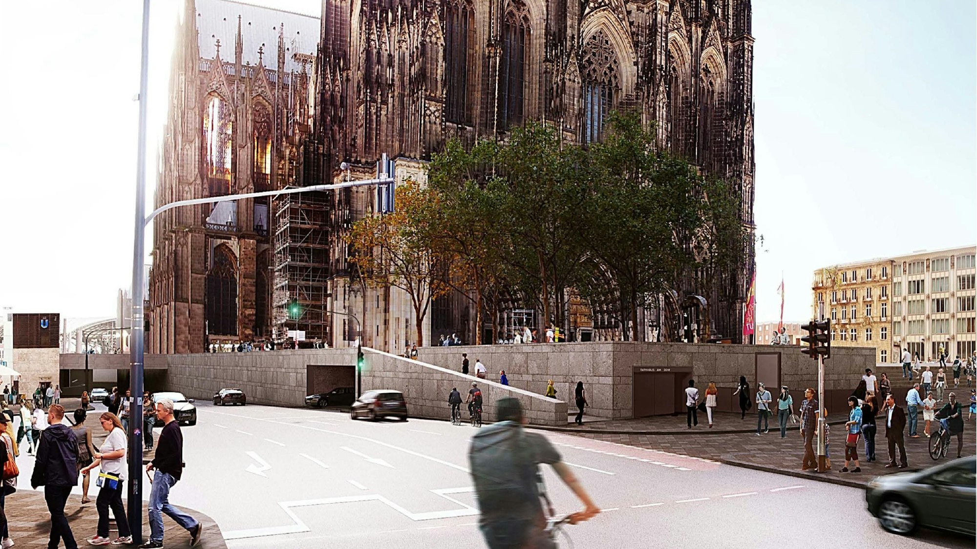 So soll der Domsockel nach der Neugestaltung aussehen.